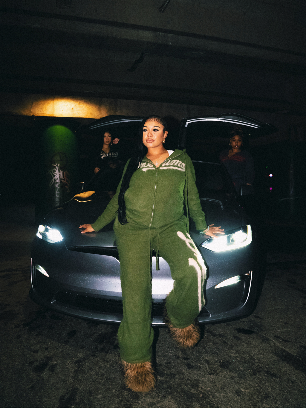 MOHAIR SWEATSUIT - HILLSIDE GREEN