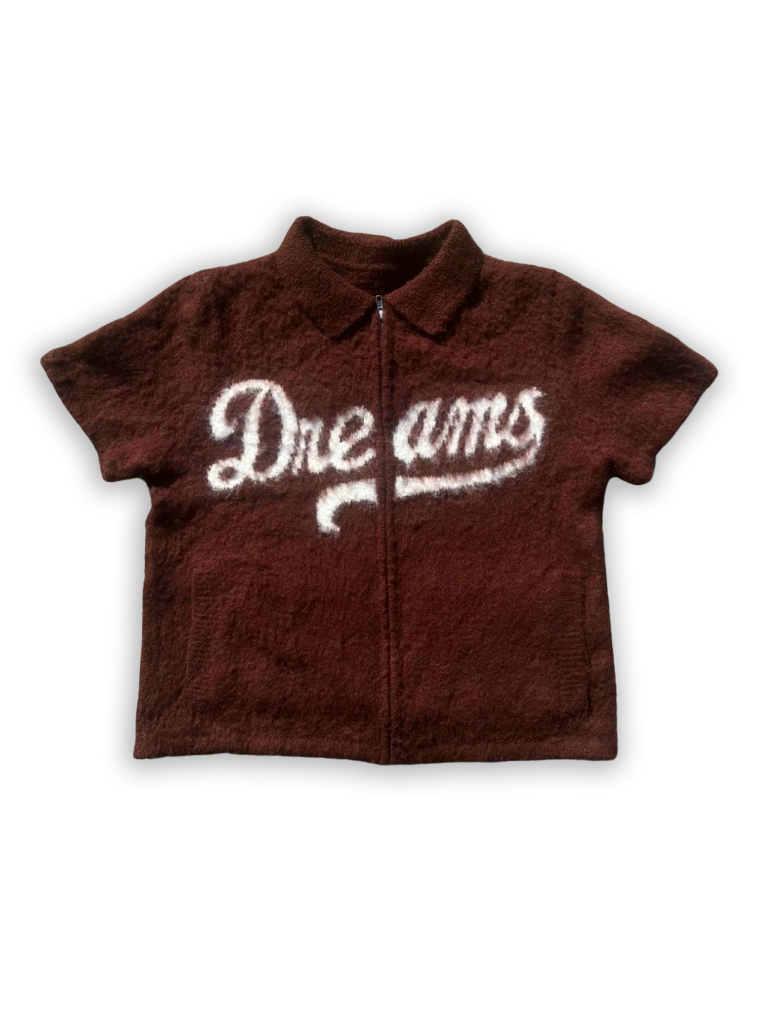 MOHAIR TOP - BROWN