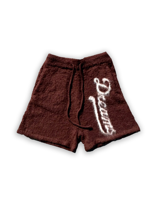 MOHAIR SHORTS - BROWN