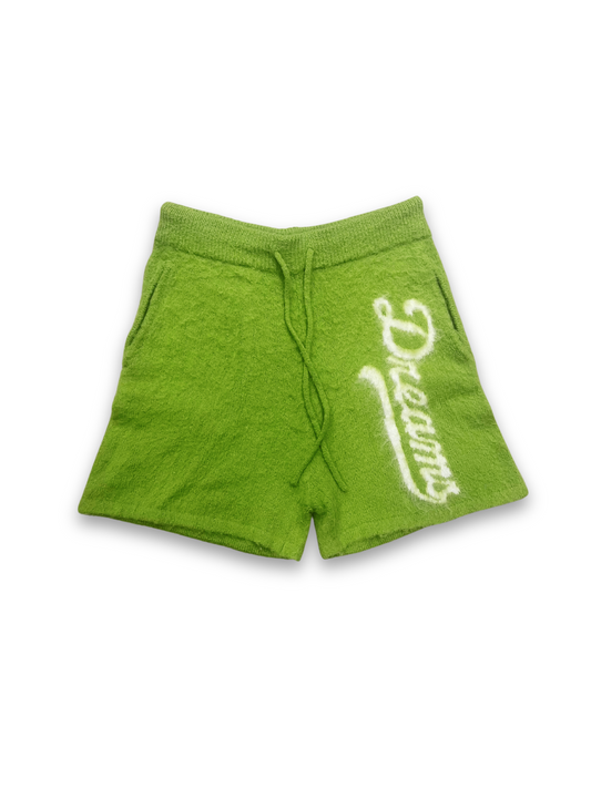 MOHAIR SHORTS - GREEN