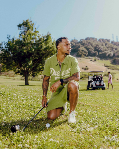 MOHAIR SHORTS - GREEN