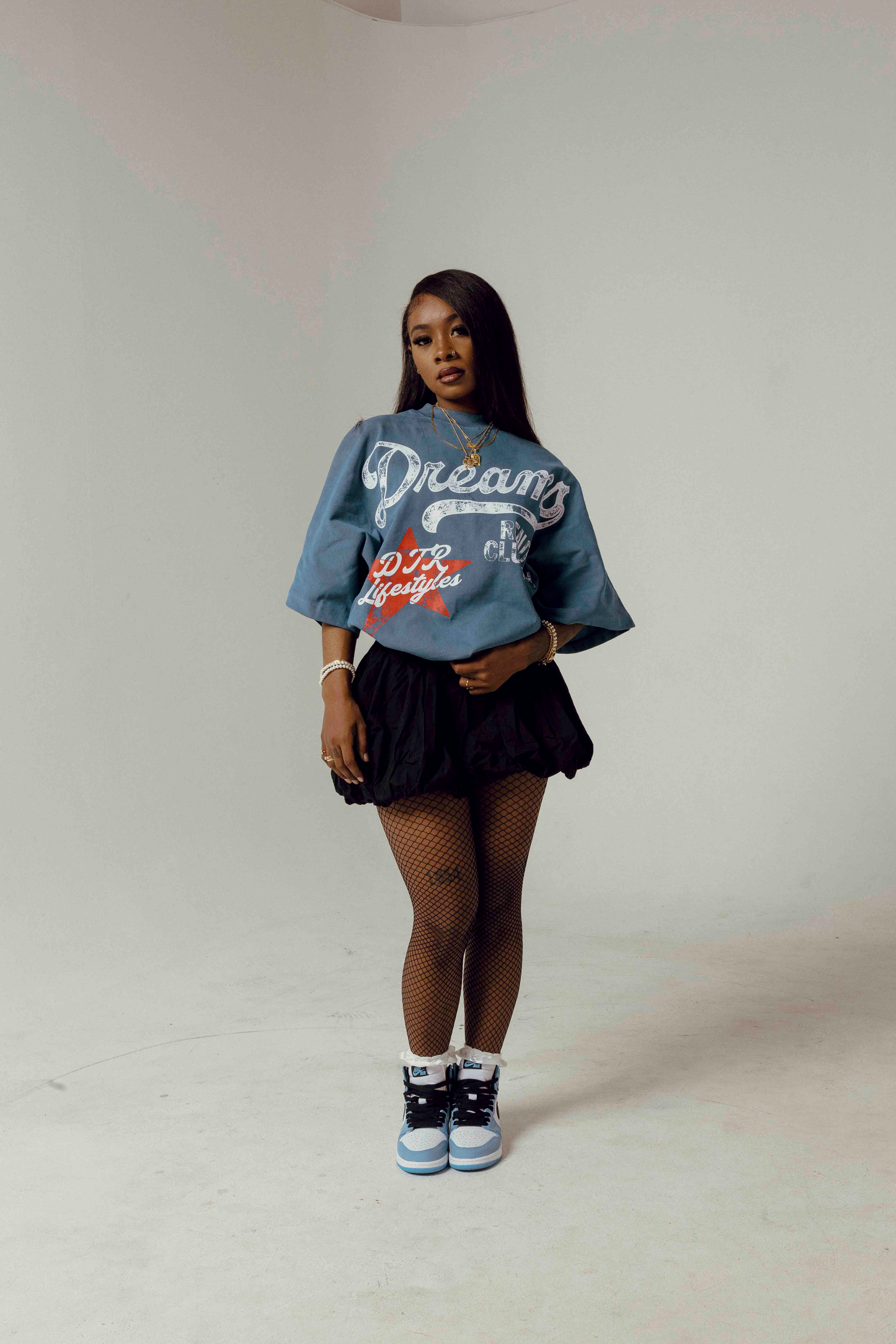 QUOTE TEE - SEA BLUE