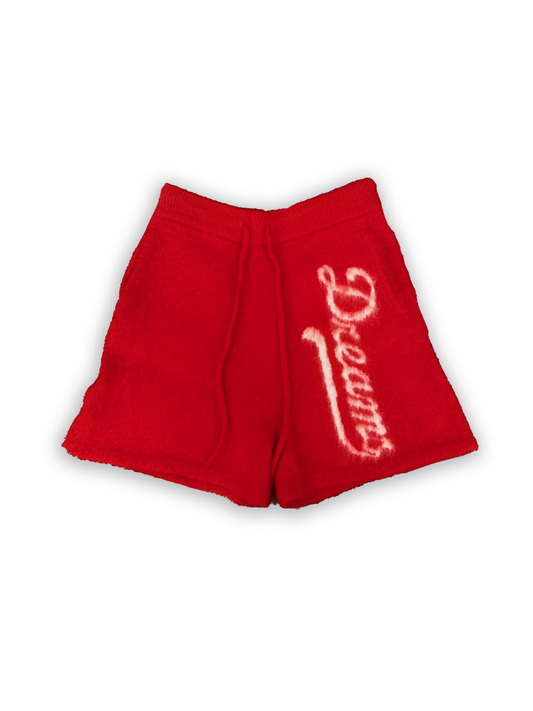 MOHAIR SHORTS - RED